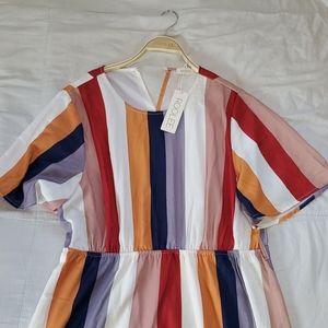 Colorful Striped Dress